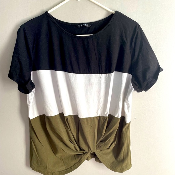 Shein Colorblock Tee - Picture 1 of 5